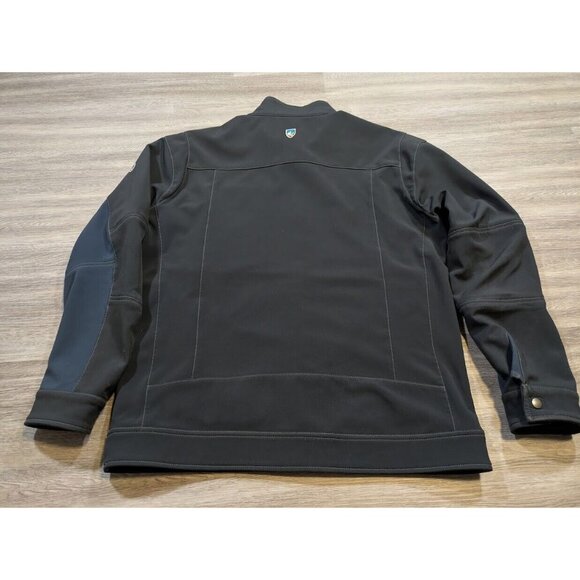 Kuhl Men's L Impakt Jacket Black Blue Full Zip Softshell Water Wind Resistant - Picture 8 of 12